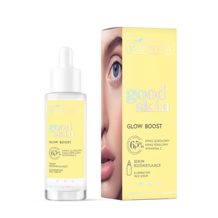Bielenda Good Skin Glow Boost Illuminating Serum with Glycolic Acid Vitamin C and Ferulic Acid 30ml